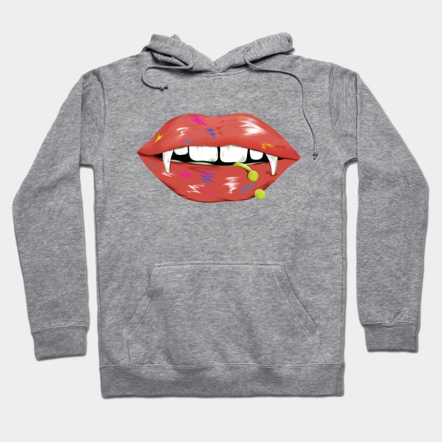 Vampire Lips Hoodie by mailboxdisco